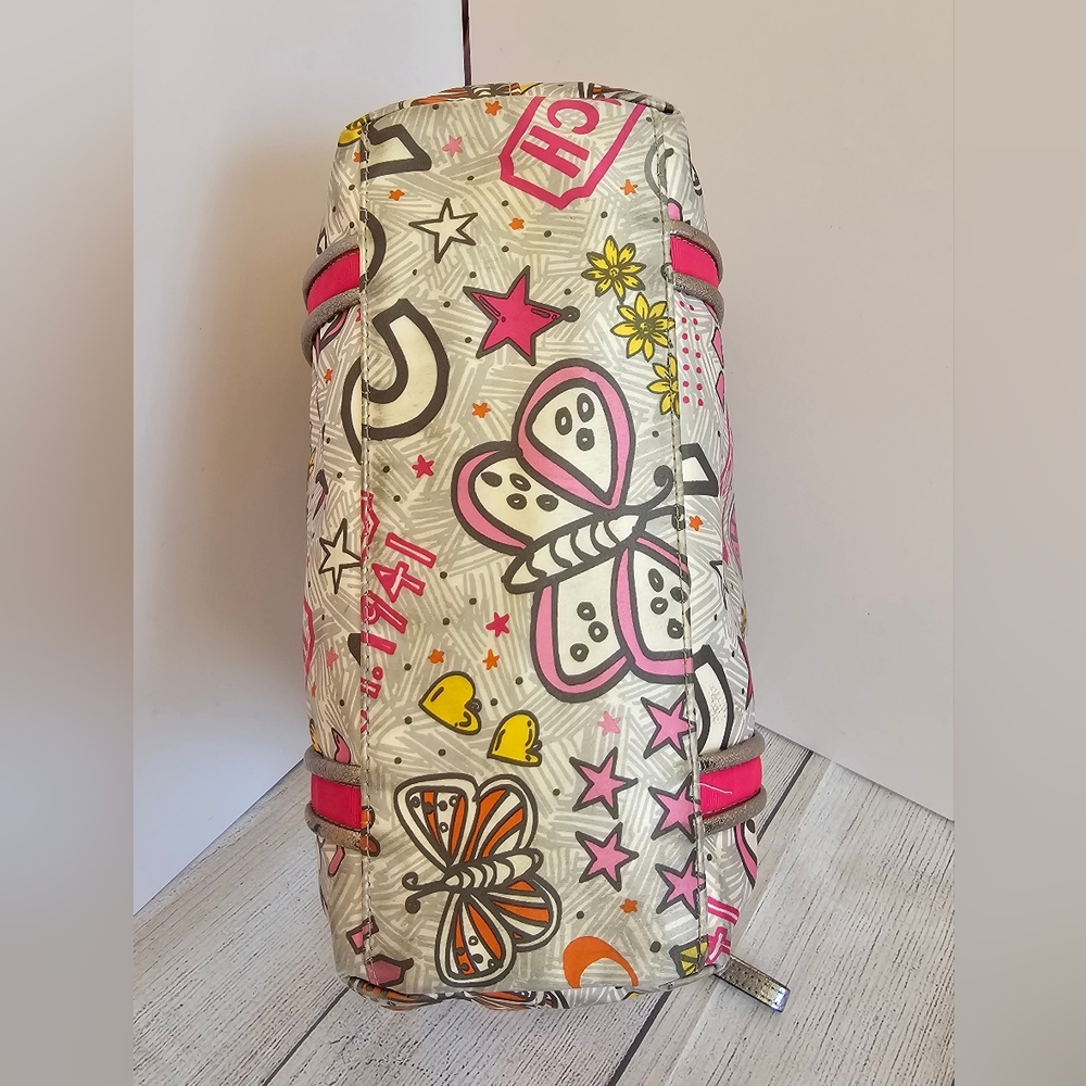 EUC Coach Y2K Bandana Graffiti Butterfly Shoulder Bag (F15712) & Wallet Set - Picture 6 of 16